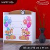 Komoda Happy K06 - medvídci s balónky (Barva bílá)
