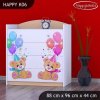 Komoda Happy K06 - medvídci s balónky (Barva bílá)