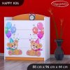 Komoda Happy K06 - medvídci s balónky (Barva bílá)