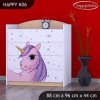 Komoda Happy K06 - jednorožec (Barva bílá)