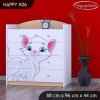 Komoda Happy K06 - bílá kočička (Barva bílá)