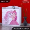 Komoda Happy K06 - princezna s koníkem (Barva bílá)