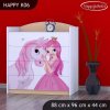 Komoda Happy K06 - princezna s koníkem (Barva bílá)