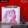 Komoda Happy K06 - princezna s koníkem (Barva bílá)
