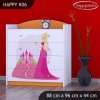Komoda Happy K06 - princezna se zámkem (Barva bílá)