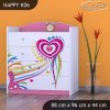 Komoda Happy K06 - pejsek a srdce (Barva bílá)