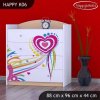 Komoda Happy K06 - pejsek a srdce (Barva bílá)