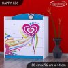 Komoda Happy K06 - pejsek a srdce (Barva bílá)