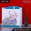 Komoda Happy K06 - medvídek v autě (Barva bílá)