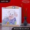Komoda Happy K06 - medvídek v autě (Barva bílá)