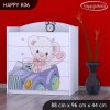Komoda Happy K06 - medvídek v autě (Barva bílá)