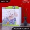 Komoda Happy K06 - medvídek v autě (Barva bílá)