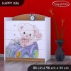 Komoda Happy K06 - medvídek v autě (Barva bílá)