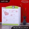 Komoda Happy K06 - medvídek se srdcem (Barva bílá)