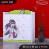Komoda Happy K06 -monster toralei (Barva bílá)