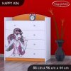 Komoda Happy K06 -monster toralei (Barva bílá)