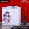 Komoda Happy K06 -monster toralei (Barva bílá)