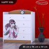 Komoda Happy K06 -monster toralei (Barva bílá)