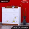 Komoda Happy K06 -motýlek (Barva bílá)