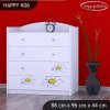 Komoda Happy K06 -motýlek (Barva bílá)