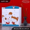 Komoda Happy K06 -  pejsek a kočička (Barva bílá)