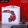 Komoda Happy K06 -  vláček (Barva bílá)