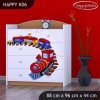 Komoda Happy K06 -  vláček (Barva bílá)