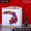 Komoda Happy K06 -  vláček (Barva bílá)