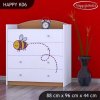 Komoda Happy K06 -  včelka (Barva bílá)