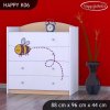 Komoda Happy K06 -  včelka (Barva bílá)