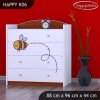 Komoda Happy K06 -  včelka (Barva bílá)