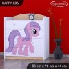 Komoda Happy K06 -  růžový pony (Barva bílá)