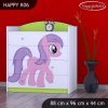 Komoda Happy K06 -  růžový pony (Barva bílá)