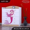 Komoda Happy K06 -  mořská víla (Barva bílá)