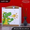 Komoda Happy K06 - drak (Barva bílá)