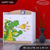 Komoda Happy K06 - drak (Barva bílá)