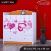 Komoda Happy K06 - padající srdce (Barva bílá)