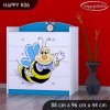Komoda Happy K06 -  usměvavá včelka (Barva bílá)
