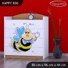 Komoda Happy K06 -  usměvavá včelka (Barva bílá)