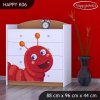 Komoda Happy K06 -  veselá housenka (Barva bílá)