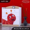 Komoda Happy K06 -  veselá housenka (Barva bílá)