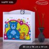 Komoda Happy K06 -  veselý medvídek (Barva bílá)