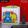Komoda Happy K06 -  veselý medvídek (Barva bílá)