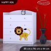 Komoda Happy K06 -  veselý zvěřinec (Barva bílá)