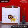 Komoda Happy K06 -  veselý zvěřinec (Barva bílá)