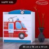 Komoda Happy K06 -  hasičské auto (Barva bílá)