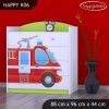 Komoda Happy K06 -  hasičské auto (Barva bílá)