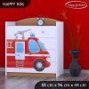 Komoda Happy K06 -  hasičské auto (Barva bílá)