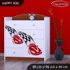 Komoda Happy K06 -  závod F1 (Barva bílá)