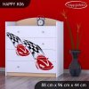 Komoda Happy K06 -  závod F1 (Barva bílá)